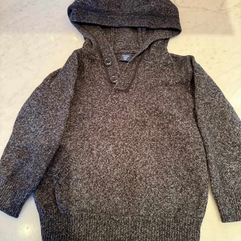 GAP Kids Gray Hooded Sweater